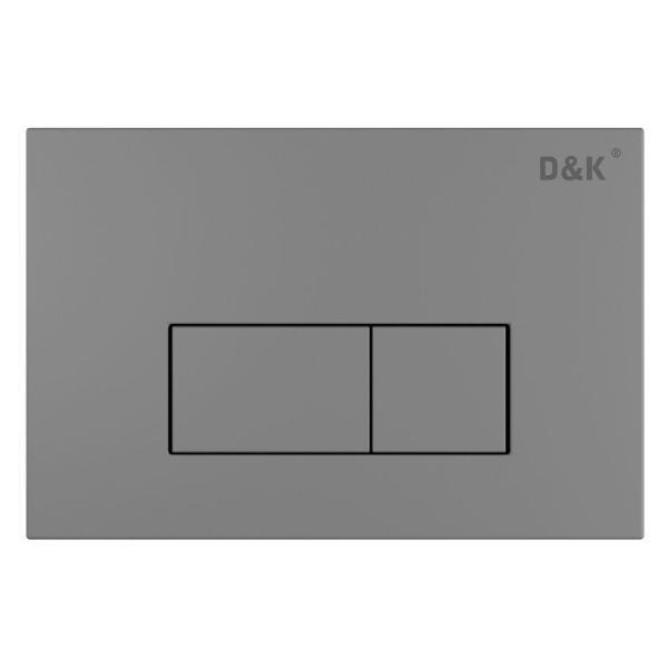 Система инсталляций и смыва DQ Кнопка смыва Рейн графит