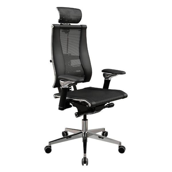 Кресло компьютерное Метта YOGA 4DF Black Solar 6D