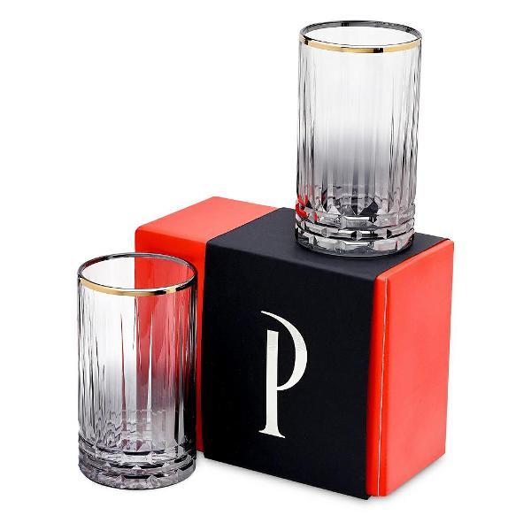 Набор бокалов Русь Великая Графит омбре фото