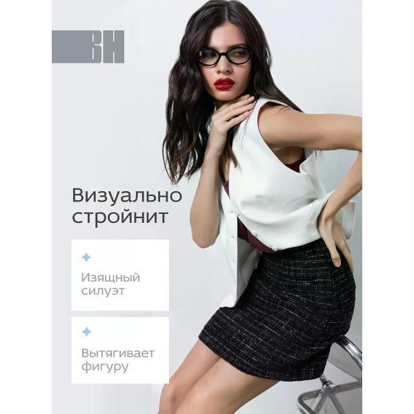 Юбка для женщин Vera Nicco Юбка мини твидовая вечерняя праздничная