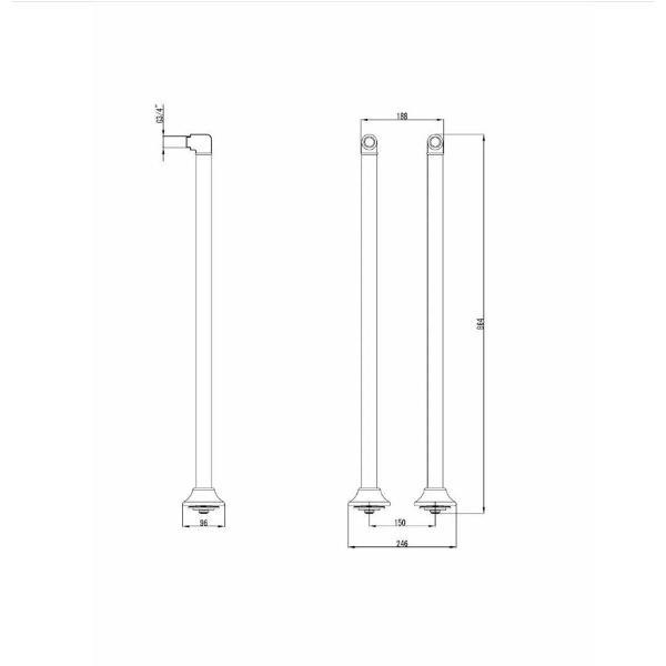 База для установки смесителя Lemark LM8565С