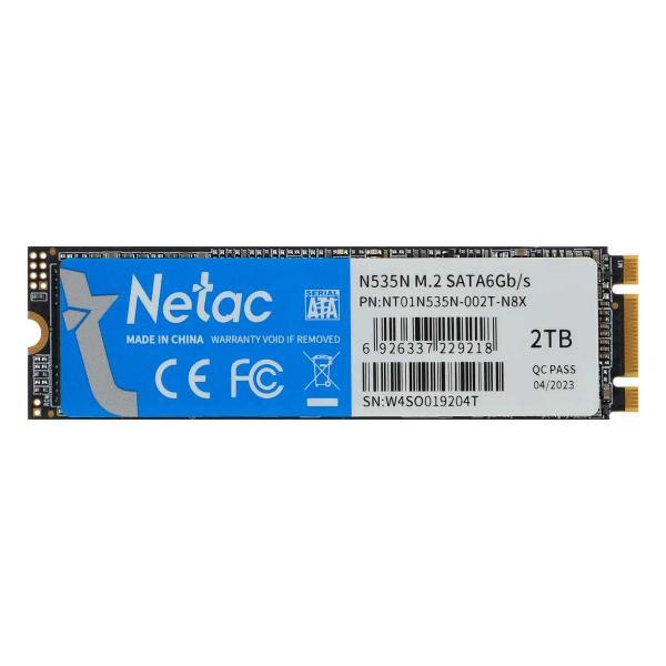 Внутренний диск SSD Netac M.2 N535N 2000 Гб SATA III