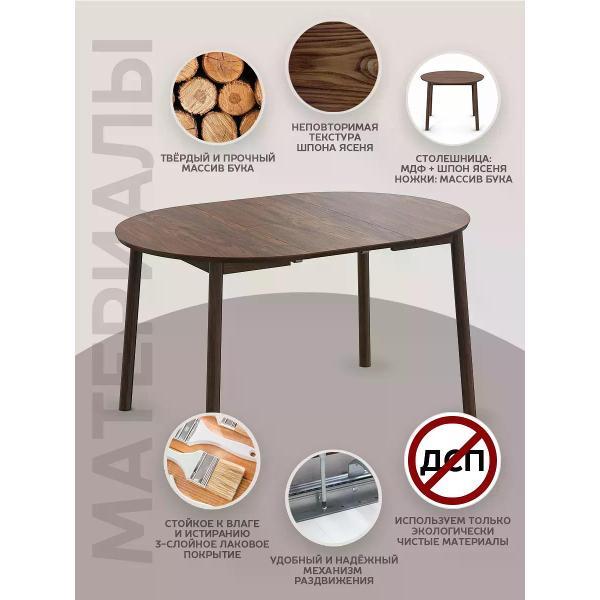 Стол Фабрика Лидер Стол обеденный круглый из массива Скай