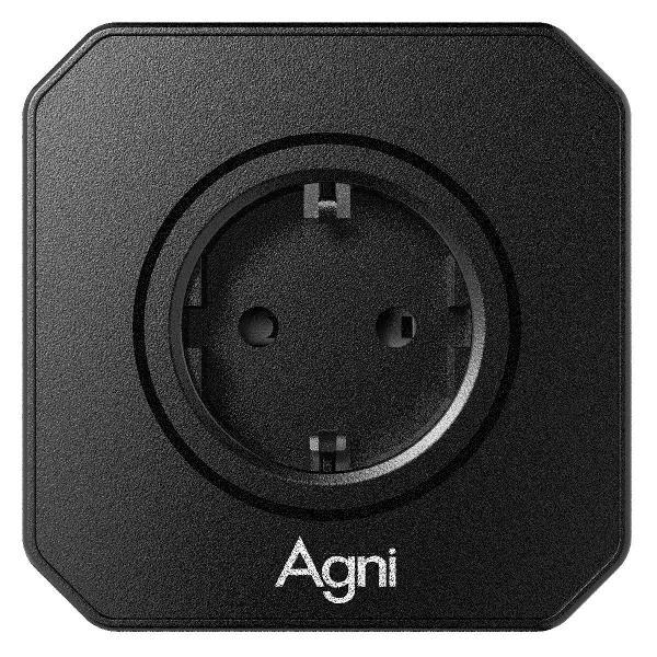 Тройник и переходник электрический AGNI TP-VE5E-black