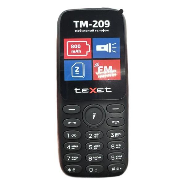 Мобильный телефон teXet Мобильный телефон teXet TM-209