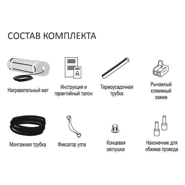 Теплый пол ERGERT Basic-150 10 м.кв 1500 Вт под плитку ETMB1501500