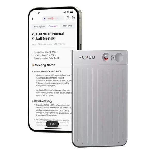 Диктофон Plaud Диктофон PLAUD NOTE ChatGPT (Silver)