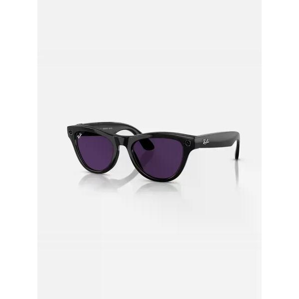 Экшн камера умные-очки Ray Ban Skyler RW4010 601/CH52 (Shiny Black/Transition Amethyst)