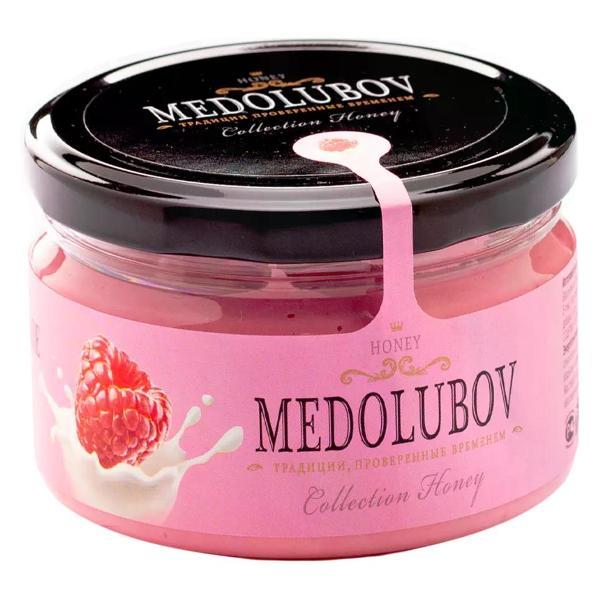 Крем-мед MEDOLUBOV Медовое суфле с малиной 240 г