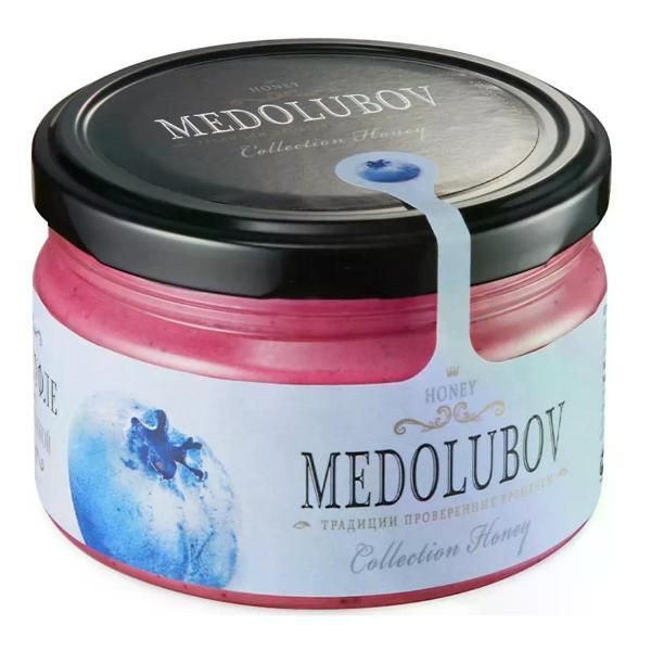 Крем-мед MEDOLUBOV Медовое суфле Медолюбов с голубикой 240 г