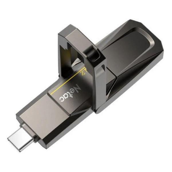 USB флеш-накопитель Netac US5 USB3.2+TypeC Solid State Flash Drive 256GB,up to 550MB/500MB/s