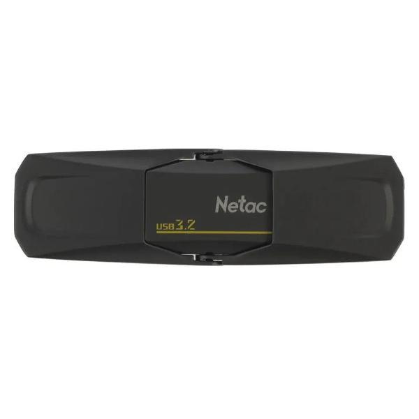 USB флеш-накопитель Netac US5 NT03US5C-512GB-32TA USB3.2 512GB black (zink alloy housing)+TypeC Solid St