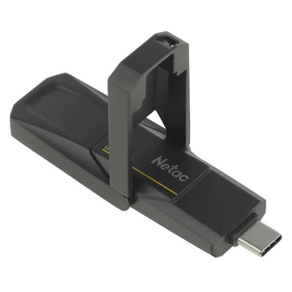 USB флеш-накопитель Netac US5 NT03US5C-512GB-32TA USB3.2 512GB black (zink alloy housing)+TypeC Solid St