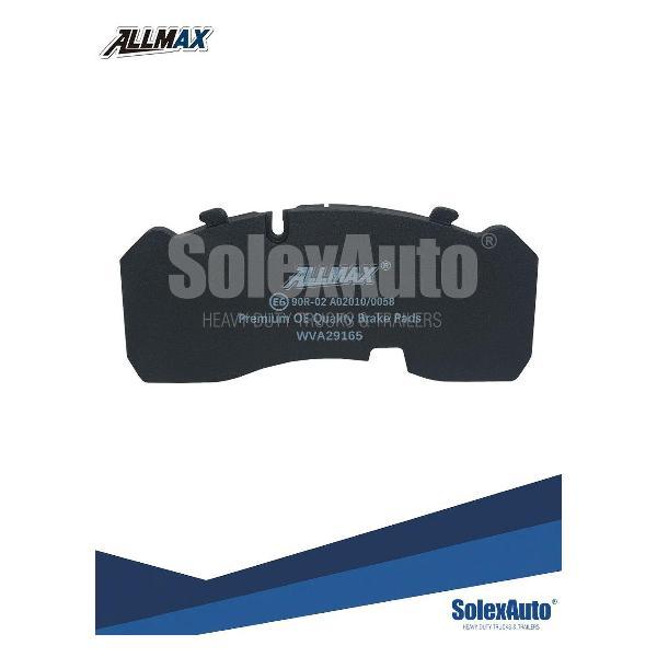 Колодка автомобильная ALLMAX Колодки тормозные дисковые BPW 210,9#92,5#30 мм 29165STD ALLMAX