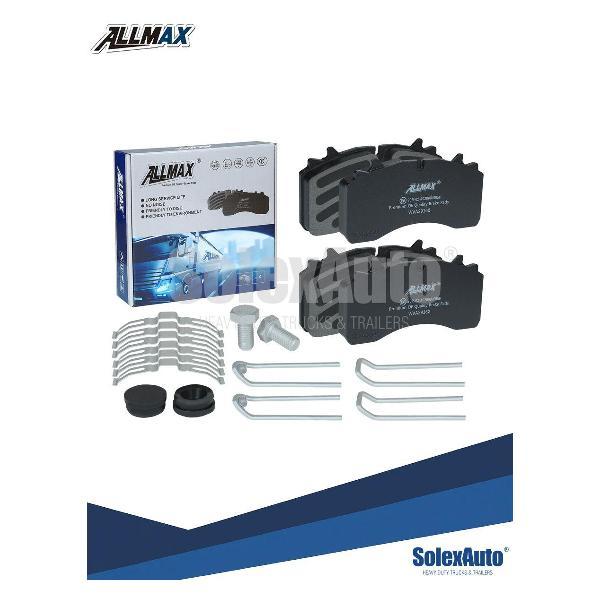 Колодка автомобильная ALLMAX Колодки тормозные задние дисковые к-кт SAF/SCHMITZ ось SBS 2220 КО 29162STD ALLMAX