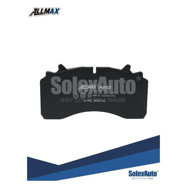 Колодка автомобильная ALLMAX Колодки тормозные задние дисковые к-кт SAF/SCHMITZ ось SBS 2220 КО 29162STD ALLMAX