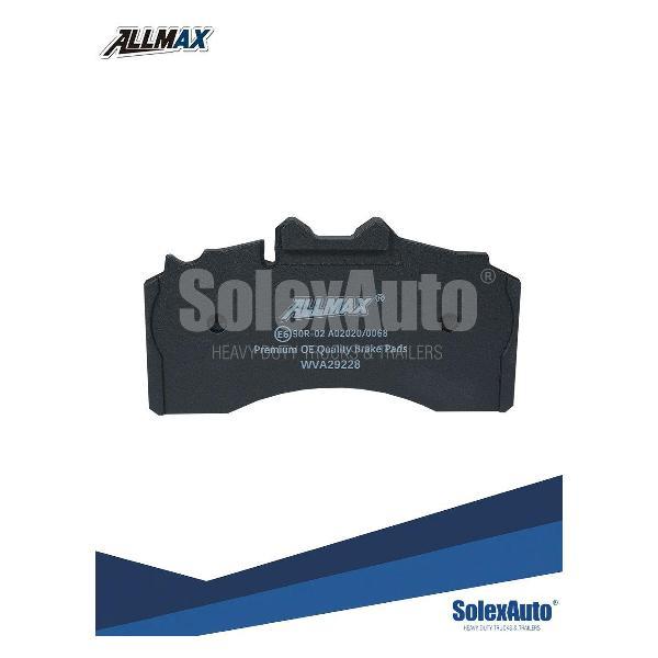 Колодка автомобильная ALLMAX Колодки тормозные дисковые 211x115x30мм BPW TSB4309/4312 (29228)