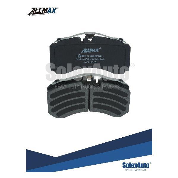 Колодка автомобильная ALLMAX Колодки тормозные задние дисковые к-кт SAF/SCHMITZ ось Schmitz Knorr ST7-430 15   29328STD