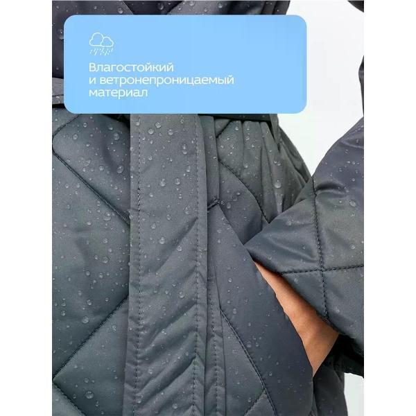 Куртка для женщин Vera Nicco Куртка стеганая с капюшоном и поясом удлиненная