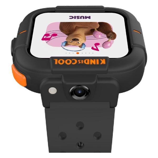 Часы с GPS трекером Elari KidPhone Маша черный + сим-карта Билайн