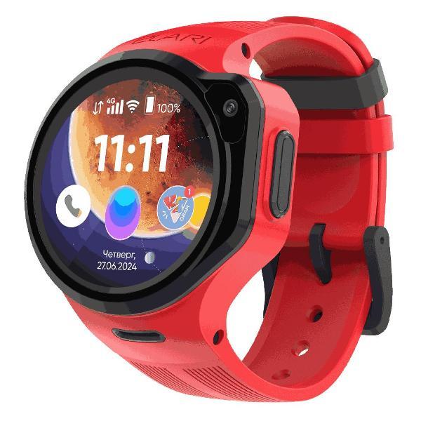 Часы с GPS трекером Elari 4GR M красные, 4G + сим-карта Билайн