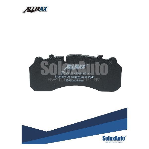 Колодка автомобильная ALLMAX Колодки тормозные дисковые к-т, STD (до 100.000км) SHACMAN/SHAANXI/FAW 3501DA05-040
