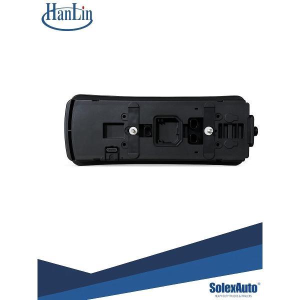 Фонарь автомобильный Hanlin Фонарь задний SCANIA L левый с разъемом AMP сбоку стекло белое