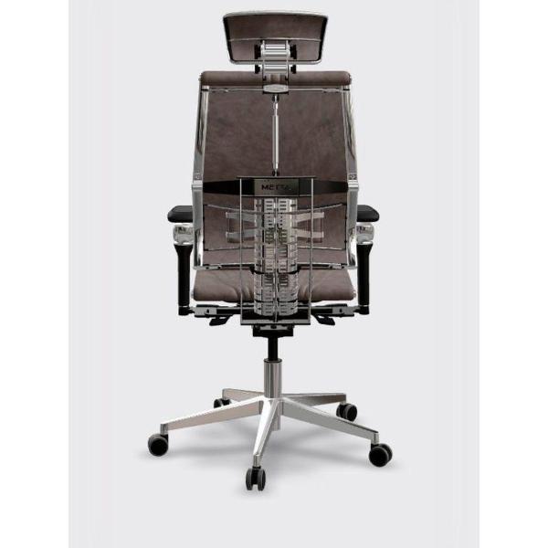 Кресло компьютерное Метта YOGA 4DF Beige-Gray Velour 6D