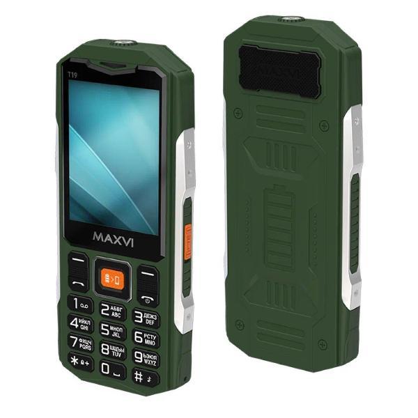 Мобильный телефон T19 Зеленый 2 sim 2.8 цветной GSM 2000 mAh