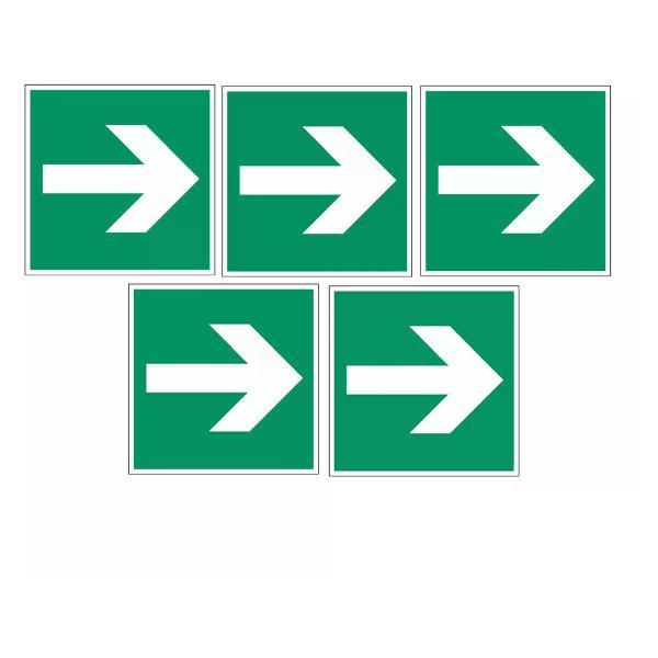 Наклейка интерьерная Мега принт Наклейка Е02-01 Направляющая стрелка 15х15см 5 шт