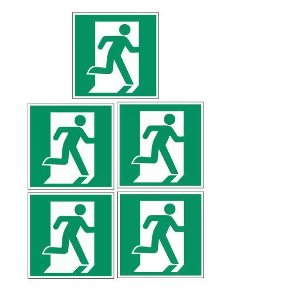 Наклейка интерьерная Мега принт Наклейка Е01-02 Выход здесь (правосторонний) 20х20см 5 шт