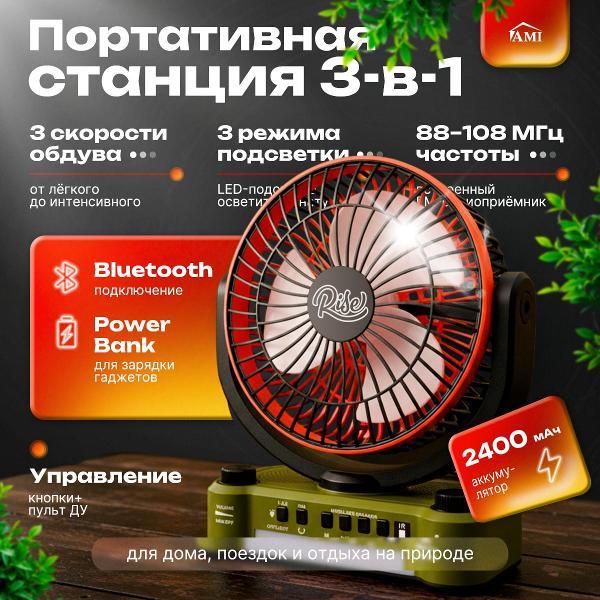 Вентилятор настольный Ami Rise оранжевый настенный мини для дома