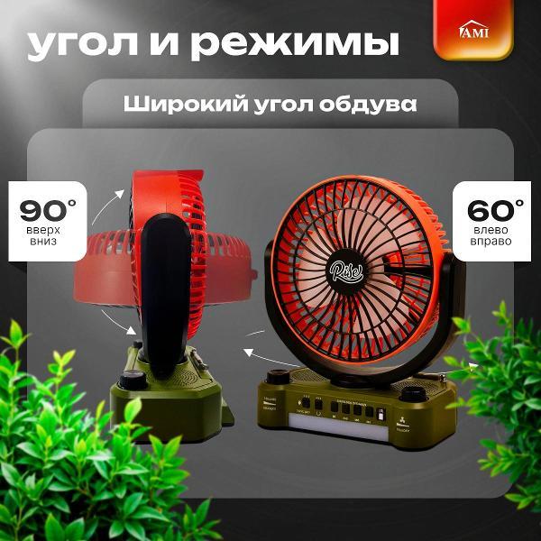 Вентилятор настольный Ami Rise оранжевый настенный мини для дома