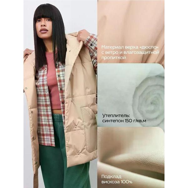 Жилет для женщин Vera Nicco Жилетка весенне-осенняя с капюшоном безрукавка утепленная