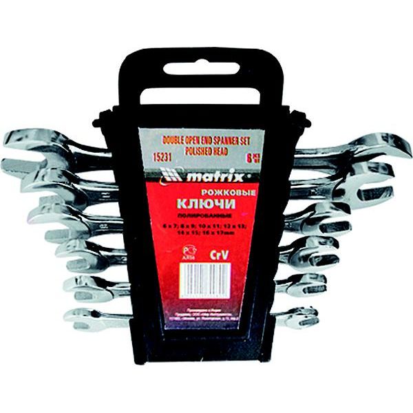 Набор Matrix 15276 ключи рожковые (6-22мм, 8шт)