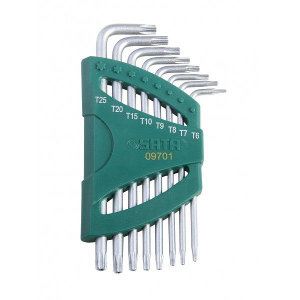 Набор SATA 09701 ключи Г-образные Torx (T6-25, 8шт)