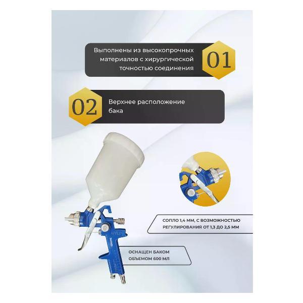 Краскопульт пневматический Zammer H-827А