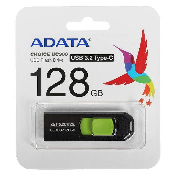 USB флеш-накопитель ADATA ACHO-UC300-128G-RBK/GN