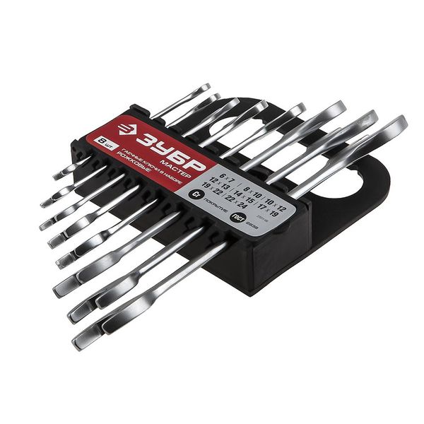 Набор Зубр 27011-H8 ключи рожковые (6-24мм, 8шт)