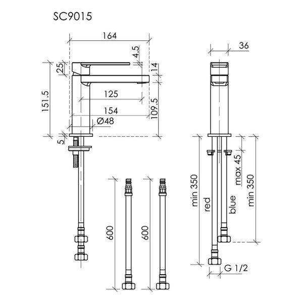Смеситель sancos Студия (Studio) SC9015BG