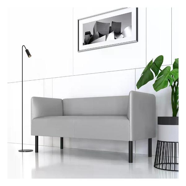 Диван САЛОН ТРОН Диван Монреаль 150 см, экокожа серый