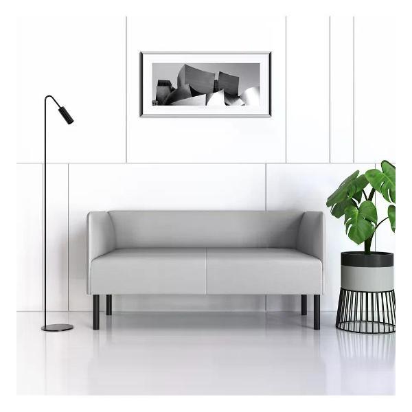 Диван САЛОН ТРОН Диван Монреаль 150 см, экокожа серый