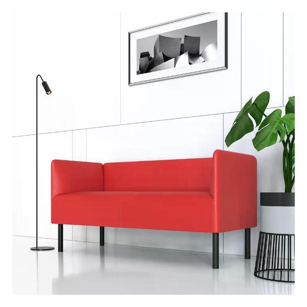 Диван САЛОН ТРОН Диван Монреаль 150 см, экокожа красный