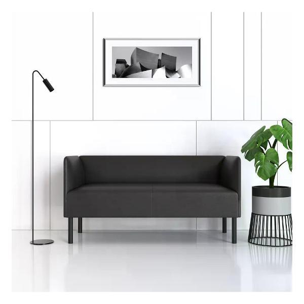 Диван САЛОН ТРОН Диван Монреаль 150 см, экокожа черный