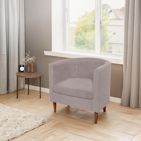 Кресло IKEA Мягкое кресло Тульсте, 65х61х62 см (капучино, велюр)