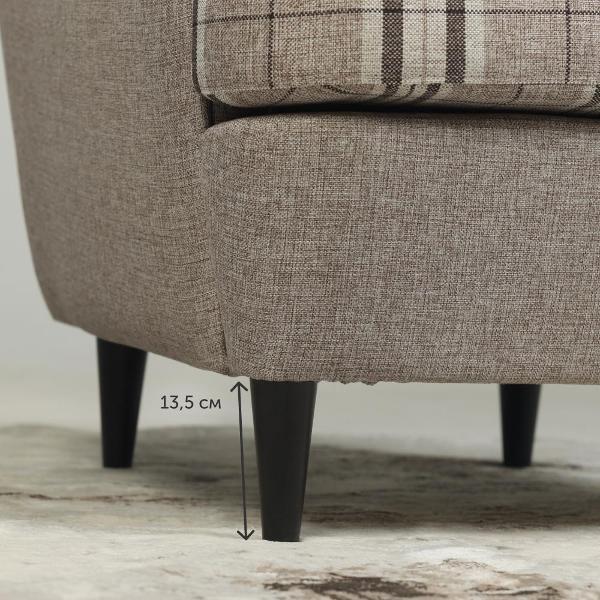 Кресло IKEA Мягкое кресло Странтмон, 80х98х101 см (серо-бежевая рогожка)