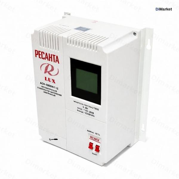 Стабилизатор Ресанта АСН 5000 Н/1-Ц Lux