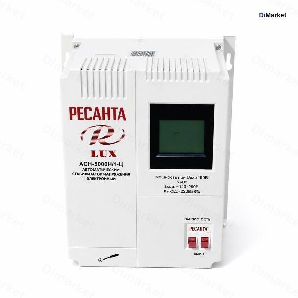 Стабилизатор Ресанта АСН 5000 Н/1-Ц Lux