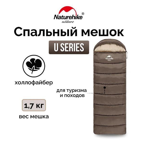 Спальный мешок Naturehike NH20MSD07 U Series U350S
