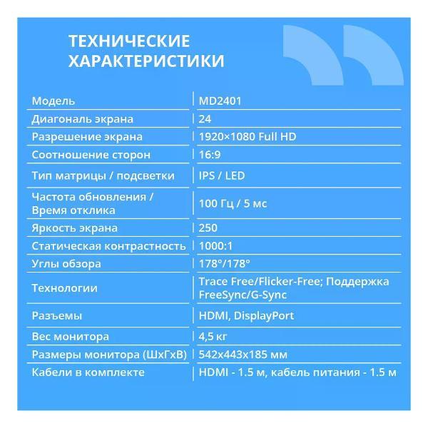 Монитор Cbr LCD-MD2401-OPC